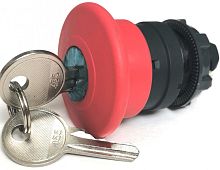 КМЕ 51ФК красный IP40 LAY4-ES14.BR Головка кнопки аварийного останова красный грибовидный ?40 ?22 с ключом | код LAY4-ES14.BR | Briswik