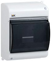 Корпус навесной модульный КМПн 2/4 тонированная дверь IP30: 1 ряд, 4 модуля, 140 х 98 х 83 (ВхШхГ) | арт.MKP42-N-04-30-12 | IEK