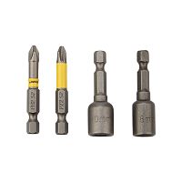 Набор насадок на шуруповерт PH2, PZ2 с магнитным держателем 50 мм, головка 8 мм, 10 мм Kranz | код KR-92-0461 | KRANZ