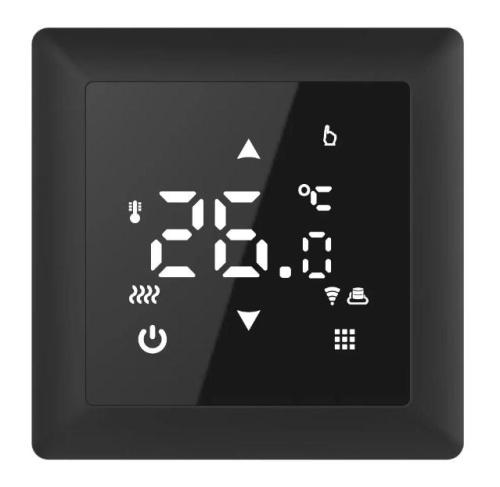 Терморегулятор Русское тепло с датчиком сенсорный Wi-Fi ТР-515 черный | код 7730690 | ССТ Терморегулятор Русское тепло с датчиком сенсорный Wi-Fi ТР-515 черный | код 7730690 | ССТ