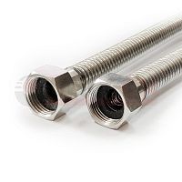 Подводка гибкая для газа 1/2дюйм гайка-гайка 1м (10/1) 000000 | код 24084 | VALFEX