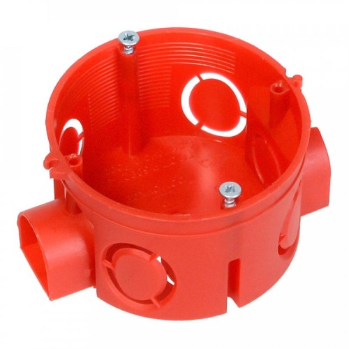 Коробка установочная СП безгалогенная (HF) 68х42 с саморезами | код. 80-0500С | Промрукав Коробка установочная СП безгалогенная (HF) 68х42 с саморезами | код. 80-0500С | Промрукав