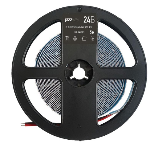 Лента светодиодная PLS PRO 5050/60 RGB 24В IP20 (уп.5м) | код 5033979 | JazzWay