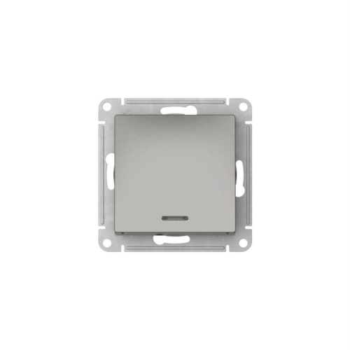 ATLASDESIGN 1-клавишный ВЫКЛЮЧАТЕЛЬ с подсветкой ,сх.1а, 10АХ, быстрозажимные клеммы,сТАЛЬ | код ATN000913S | Systeme Electric фото 4