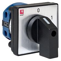 кулачковый переключатель, 2 позиции, 10А | код. pk-1-12-10 | EKF