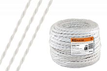 Ретро провод Эко 2х2.5 витой ГОСТ белый (бухта 20м) | код SQ2801-0202 | РЭМЗ ТМ