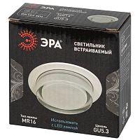 Встраиваемый светильник декоративный DK107 WH MR16 GU5.3 белый | код Б0058396 | ЭРА