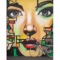 Тетрадь на кольцах А5 (175х220 мм), 160 л., картонная обложка, клетка, HATBER, Street ART , 160ТК5В1_22821 | код 113156 | HATBER