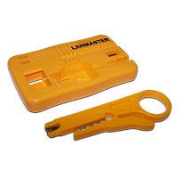 Монтажная площадка для кейстоунов с инструментом для разделки кабеля | код LAN-OK-FIX | LANMASTER