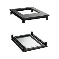 Крыша с фланцем и основание для 19 IT-CQE 600x1000, RAL9005 | код R5RKTB610FITB | DKC