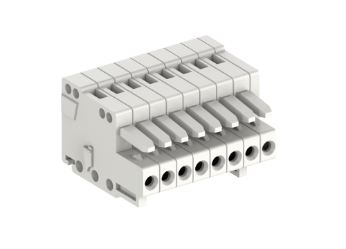 425106/100 Розетка каб. MCS с пластиной разгрузки натяжения, шаг 2.5мм, 6 конт., бел., шт | код 425106/100 | SUPU