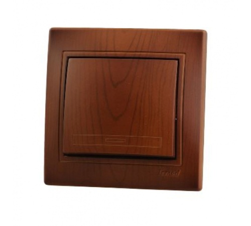 Выключатель одноклавишный, сосна | код 701-0801-100 | Lezard