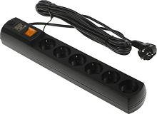 Сетевой фильтр Most H6 5м (6 розеток) черный (коробка) | код 717216 | MOST