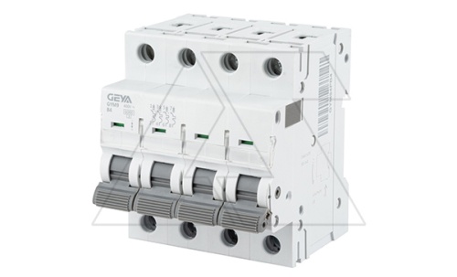 Авт. выключатель GYM9-4P-4B, 4P, 4A, хар-ка B, 6kA, 4M | код GYM94P4B | GEYA Авт. выключатель GYM9-4P-4B, 4P, 4A, хар-ка B, 6kA, 4M | код GYM94P4B | GEYA