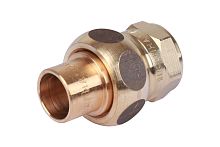 Сгон самоуплотняющийся бронза пайка 15 х 1/2' ВР, модель 4340g (143401512) | код RG008TBBTOHCLR | Sanha