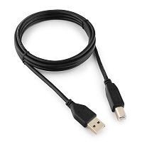Кабель USB 2.0 Pro Cablexpert CCP-USB2-AMBM-6, AM/BM, 1.8м, экран, черный, пакет | код CCP-USB2-AMBM-6 | Cablexpert