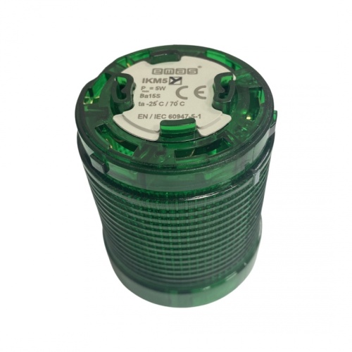 Сигнальный модуль для колонны 50 мм зеленый | код IKM5Y | EMAS Сигнальный модуль для колонны 50 мм зеленый | код IKM5Y | EMAS
