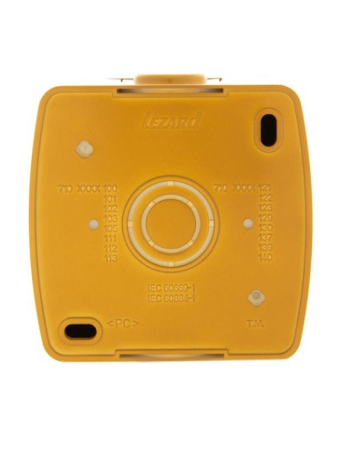 Выключатель одноклавишный, с подсветкой, ольха | код 710-0700-111 | Lezard