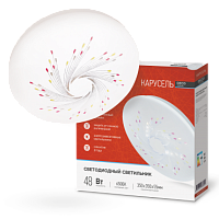 Светильник светодиодный серии DECO 48Вт 230В 6500К 3120лм 350х55мм КАРУСЕЛЬ IN HOME | код 4690612038582 | IN HOME