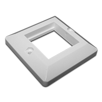 Лицевая рамка для настенной коробки, французский стандарт, 45x45 | код TWT-WP45x45-WH | TWT