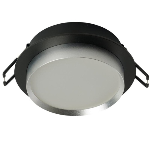 Светильник потолочный встраиваемый 15Вт 230В GX53 черн. + серебр. круг без лампы DL507 FERON 51355