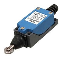 Выключатель путевой с горизонтальным нажимным роликом RUICHI KZ-8112, NO-NC (4P), IP64, 5 А, 250 В, 15 мОм, корпус из сплава алюминия и цинка, головка алюминиевая, ролик из нерж. стали | код 93125 | Ruichi