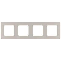 Рамка 4-м Inspiria шампань Leg | код 673968 | Inspiria(группа Legrand)