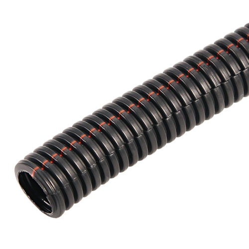 Труба автомобильная гофрированная ПП, 12,7 мм, разрезная, негорючая, бухта 50 м/уп. | код 15-1351 | REXANT