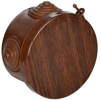 Коробка расп. КМ для о/п D=85х40мм IP54 4 вв. дуб IEK | код UKO21-085-040-000-K24-54 | IEK