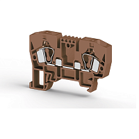 306 248, Клеммник пружинный 6мм.кв. (коричневый), YBK6 | код 0.0.0.3.06248 | KLEMSAN