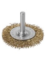 Щетка для дрели плоская, 50 мм, латунированная витая проволока d 0,3 мм, Рубин, TDM | код SQ1096-0201 | TDM