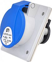 Розетка встраиваемая EE-1632 IP54 (16A, 230V, 2P+PE) | код 004482076 | ETI