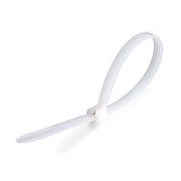 Стяжка нейлоновая КСЗ 4х200 (б) (100шт.) (Fortisflex) | код 58493 | Fortisflex