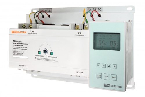 Блок автоматического ввода резерва БАВР 3П 500/500А TDM | код SQ0743-0006 | TDM