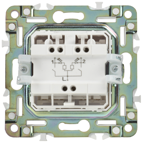 SKANDY Выключ. 2-кл. с инд. 10А SK-V09Bl черн. IEK | код SK-V20-1-10-K02 | IEK фото 6