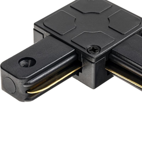 Коннектор трековый для соединения шинопровода угловой жесткий ARTLINE пластик/медь черн. Ritter 59746 3 фото 4
