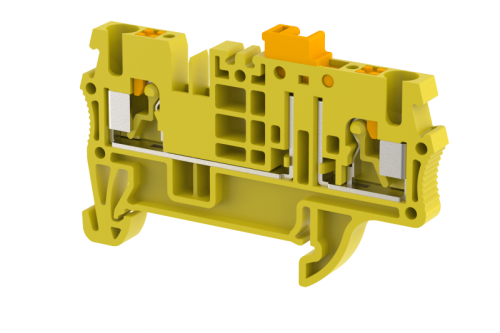 Клемма проходная PUSH-IN 2,5 мм2, с размыкателем, на 2 подключения, желтая PQK2.5-YELLOW | код 3102120004 | Elmex Клемма проходная PUSH-IN 2,5 мм2, с размыкателем, на 2 подключения, желтая PQK2.5-YELLOW | код 3102120004 | Elmex