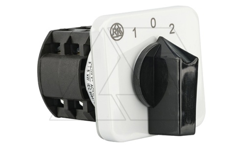 Переключатель BS 16 202 U, 2P, 20A, тип 1>0<2, 2NO на 1_2, на дверь, фронт IP40 | код EAC609574R | Rade Koncar Переключатель BS 16 202 U, 2P, 20A, тип 1>0<2, 2NO на 1_2, на дверь, фронт IP40 | код EAC609574R | Rade Koncar