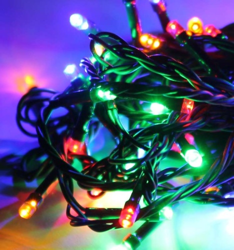 Гирлянда светодиодная 300LED провод 31.5м IP44 8 режимов мигания мультиколор | код KOC_GIR300_RGB | КОСМОС Гирлянда светодиодная 300LED провод 31.5м IP44 8 режимов мигания мультиколор | код KOC_GIR300_RGB | КОСМОС