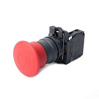 Кнопка аварийного останова SB5 в сборе 22мм 40мм тяни-толкай пластик 1НЗ | код SB5AT842 | Systeme Electric