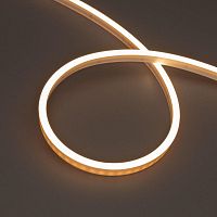 Лента светодиодная WAVE-SIDE-PU-A120-06х12мм 24В Warm 3000К 8Вт/м IP68 wire x2 вывод боков. герметичная (уп.5м) Arlight 052419