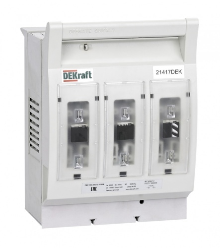 ПВР горизонтальный 400А 3ф отключение_навесной монтаж на шину_ПВР-102 | код 21412DEK | DEKraft ПВР горизонтальный 400А 3ф отключение_навесной монтаж на шину_ПВР-102 | код 21412DEK | DEKraft