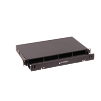 Бокс 19 на 4 кассеты MPO, 1U, черный | код LAN-FOBM-4MCS-1U | LANMASTER