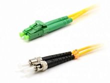 Патч-корд оптический TWT, PVC, дуплексный, LC/APC-ST/UPC, SM OS2, 1.0 м | код TWT-2LC-2ST/SAU-1.0 | TWT