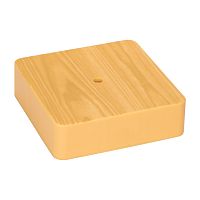 Коробка разветвительная KMP-030-032 (100х100х28) светлое дерево PROxima | код plc-kmr-030-032-s | EKF