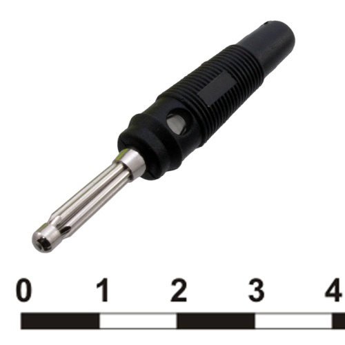 Штекер RUICHI 10-0076 чёрный, винтовое крепление | код 70027 | Ruichi