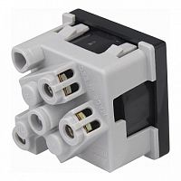 Розетка CONNECT, скрытый монтаж, с заземлением, со шторками, алюминий | код. K01-8 | Simon