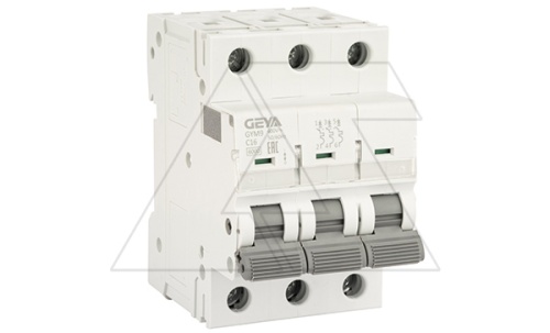 Авт. выключатель GYM9-3P-16C, 3P, 16A, хар-ка C, 6kA, 3M | код GYM93P16C| GEYA Авт. выключатель GYM9-3P-16C, 3P, 16A, хар-ка C, 6kA, 3M | код GYM93P16C| GEYA