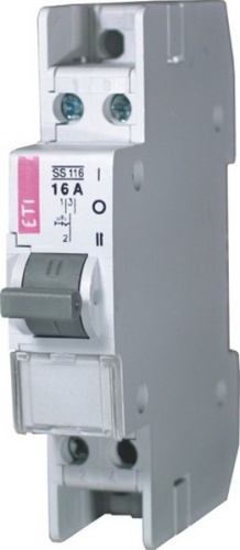 Переключатель трехпозиционный SS 125 1р 25А | код 002421412 | ETI Переключатель трехпозиционный SS 125 1р 25А | код 002421412 | ETI