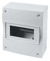 Боксы для модульной аппаратуры, 80 х 195 х 83.5 мм, 6 - 8 модуля, IP30, 380 В, АБС - пластик, белый (20 шт.) HEGEL | код КМ2083 | HEGEL